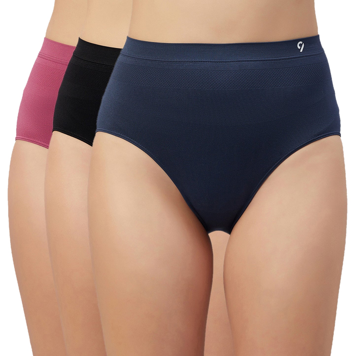 Seamless High waist Solid Hipster Briefs for Women