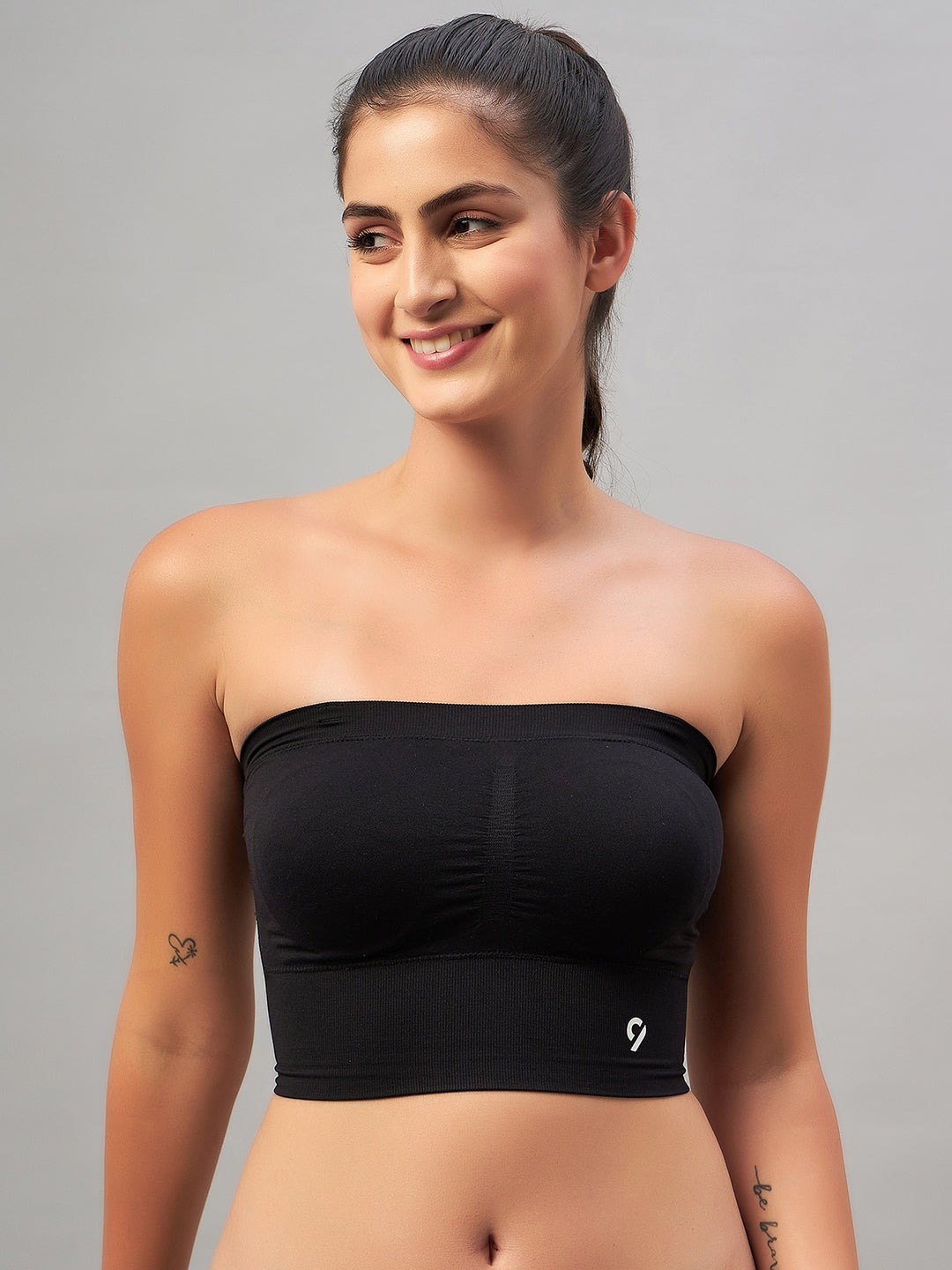 Buy C9 AIRWEAR Pack Of 2 Navy Blue Solid Non Wired Non Padded Bandeau Bras  - Bra for Women 10927756