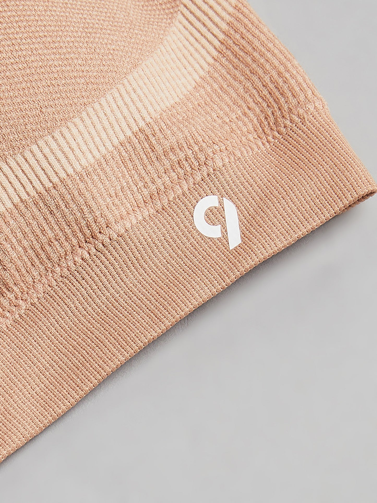 Seamless Solid Wire Free Ribbed Structure Basic Bra for Women