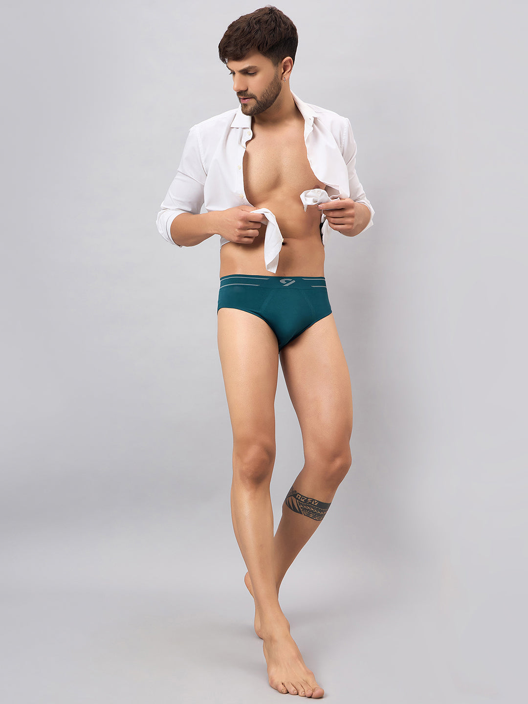 Seamless Solid Brief With Soft Waistband