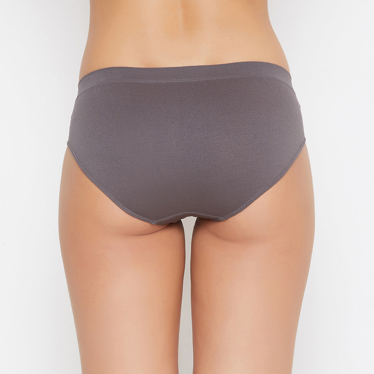 Women Seamless Solid Mid Waist Pack Of 6 Briefs