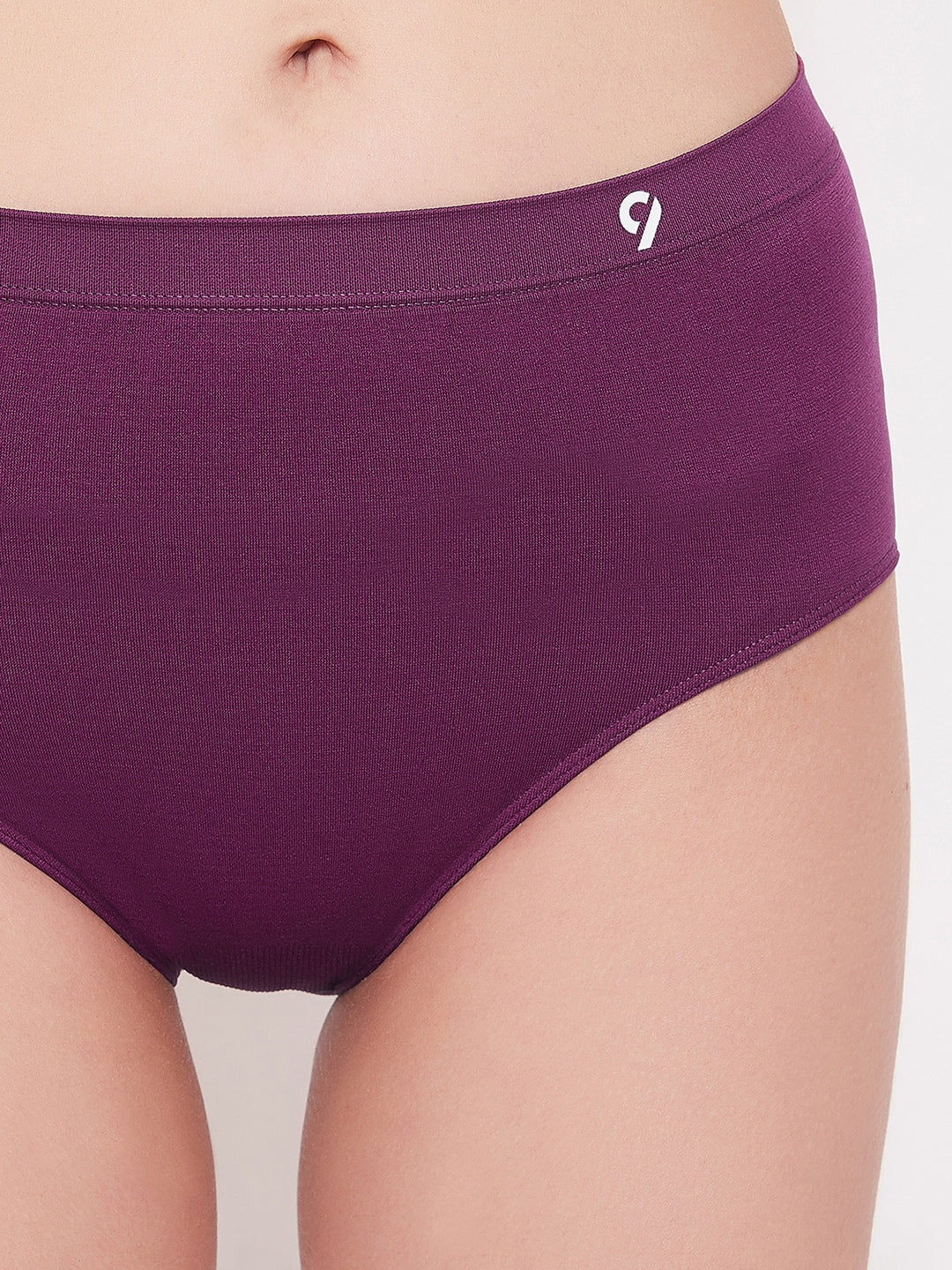 Seamless High-Rise Anti Bacterial Hipster Briefs for Women - Pack Of 2