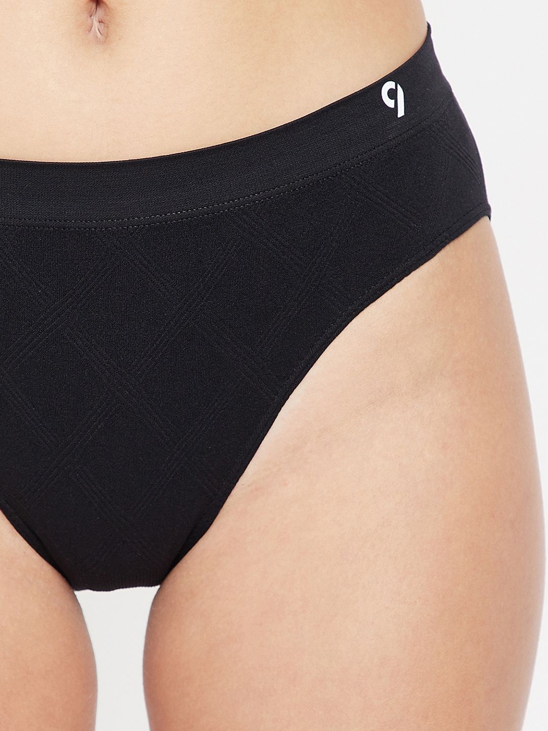 Seamless Women's Mid Waist Solid Briefs