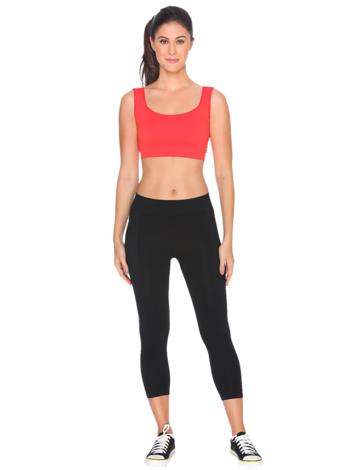 Buy C9 Airwear Seamless Sports Bra for Women Red