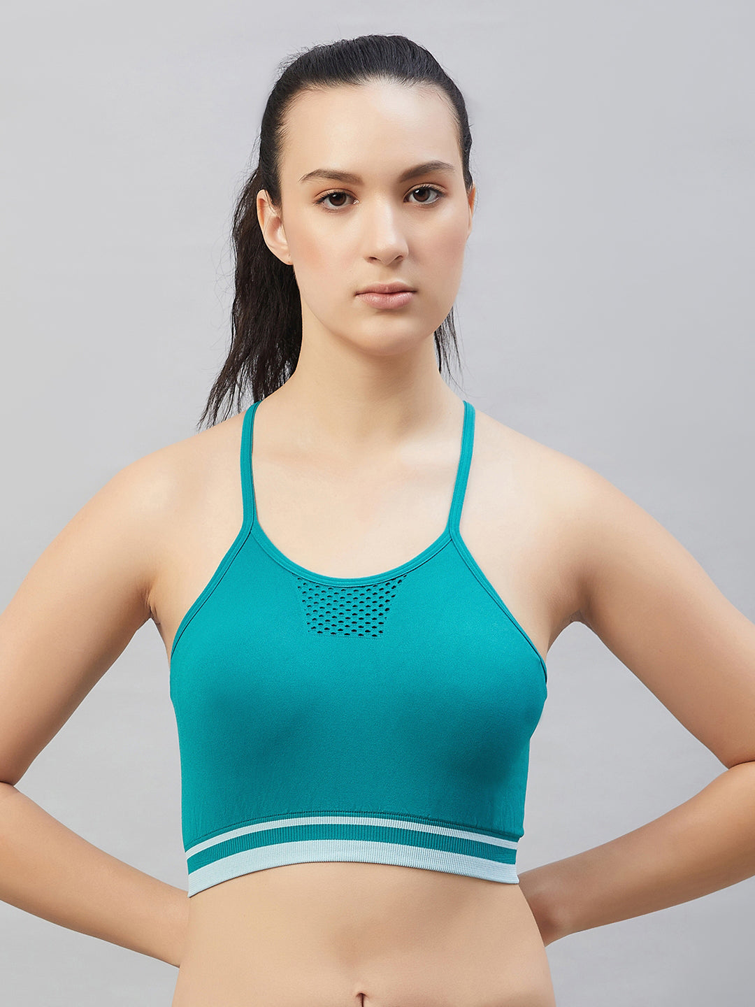 Buy C9 Airwear Seamless Sports Bra with Thin Straps and Mesh