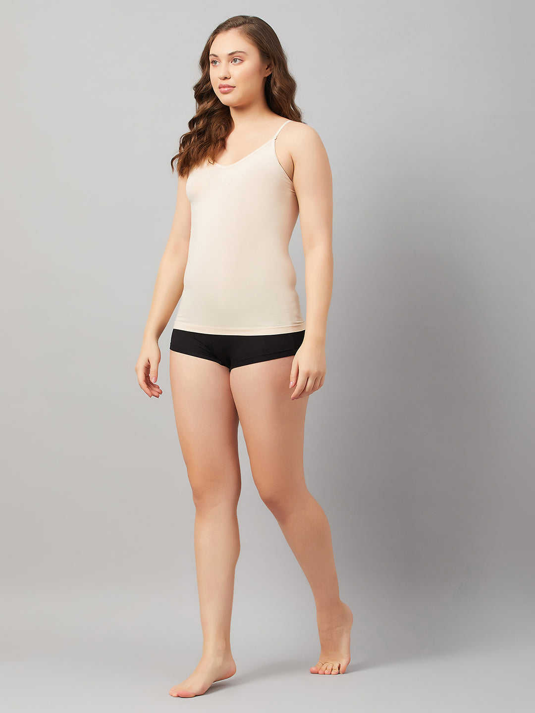 C9 Airwear Seamless Women V Neck Line Camisole - Nude