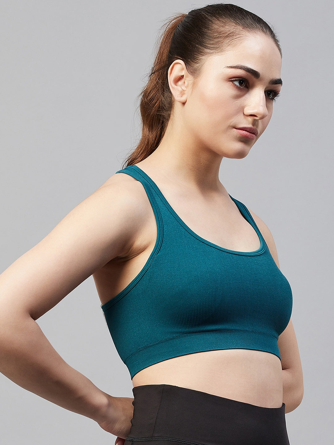 Ribbed Sports Bra For Women