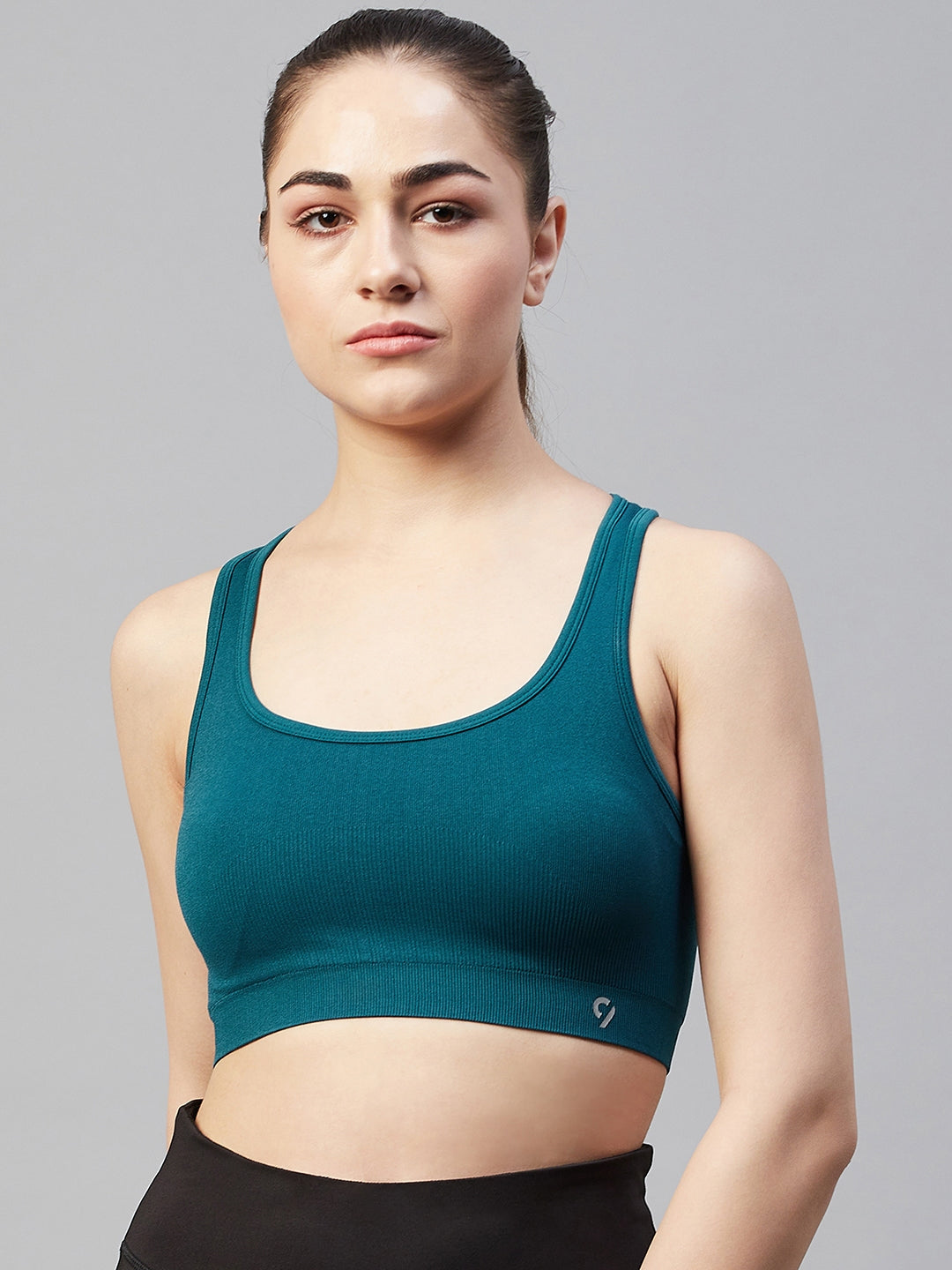 Buy Ribbed Sports Bra For Women Blue Coral – C9 Airwear