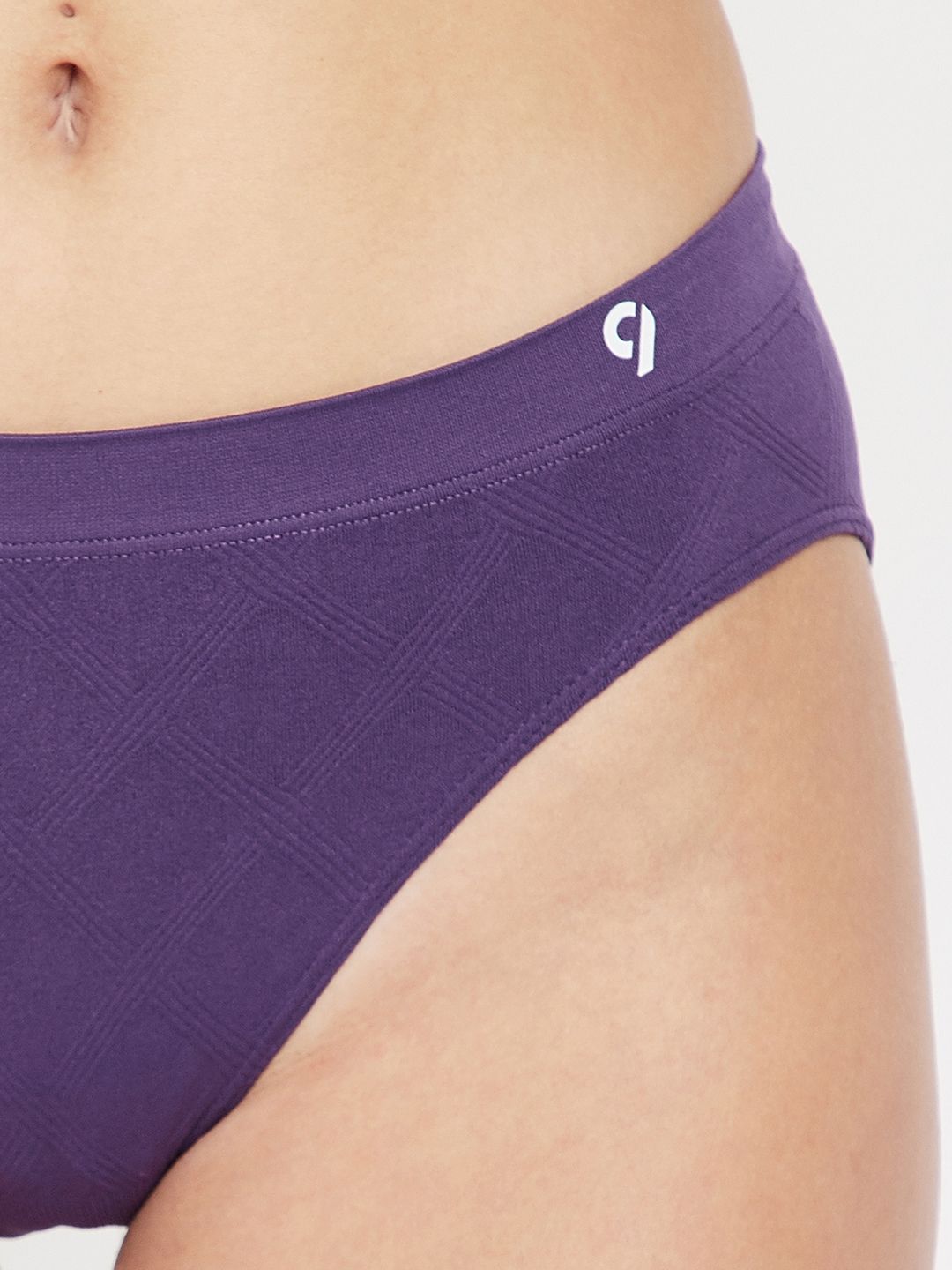 Seamless Mid Waist Solid Women's Assorted Panty