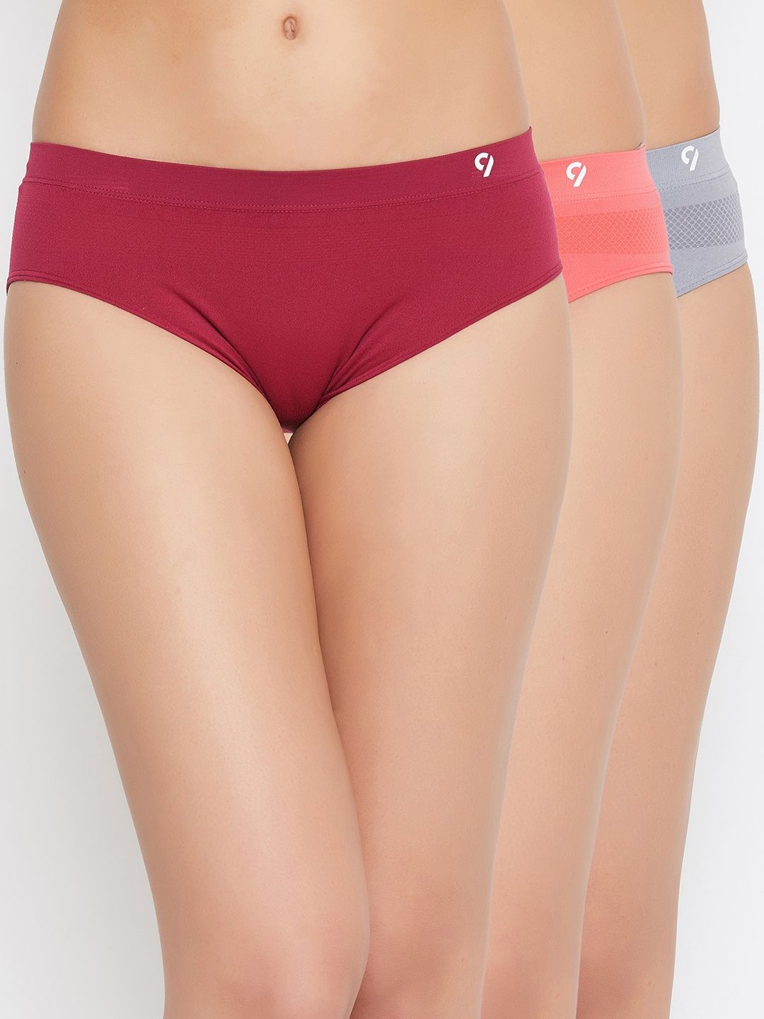 Buy C9 Airwear Women Mid Rise Strape Panty Pack of 3 - Multi-Color