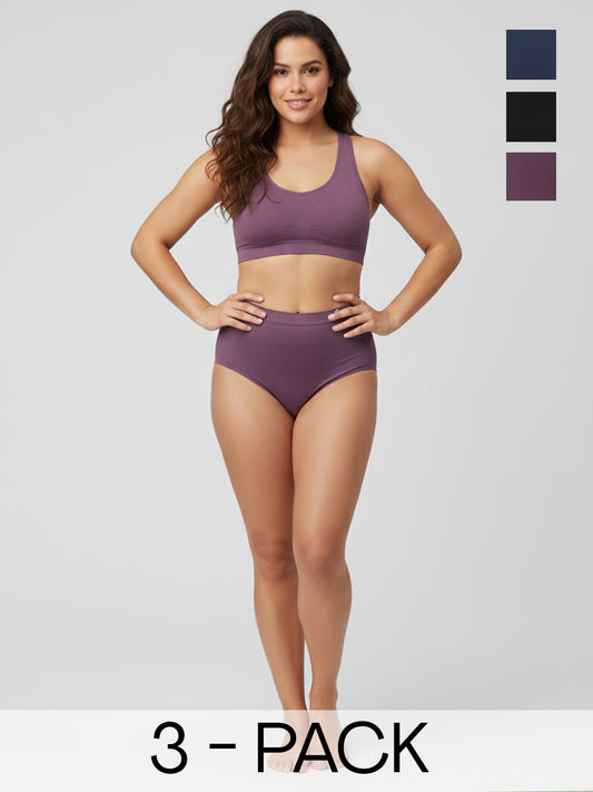 Women's Seamless Hipster Soft Stretch,Breathable Briefs