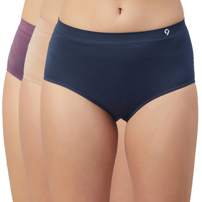C9 AIRWEAR Solid Hipster Briefs for Women (5 Packs)