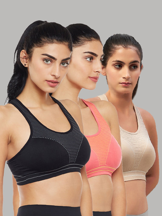 C9 AIRWEAR Seamless Sports Bra (Pack of 3)