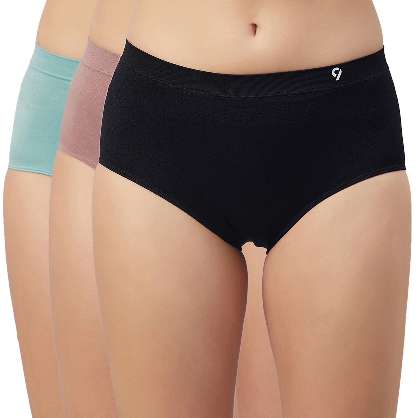 C9 AIRWEAR Women's Solid Hipster Panty Combo (5 Packs)