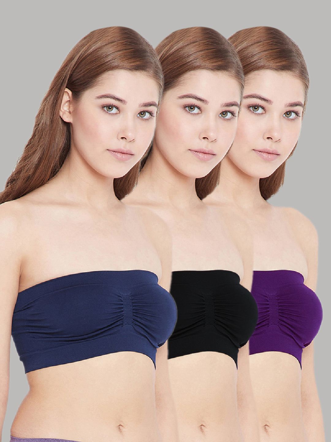 C9 AIRWEAR Seamless Strapless Bra (Pack of 3)