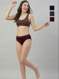 Women Striped Seamless Briefs Ultra Soft & Breathable (Pack Of 3)