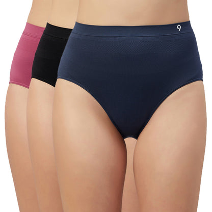 C9 AIRWEAR Solid Hipster Briefs for Women (5 Packs)