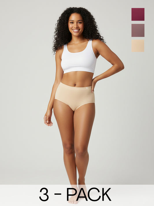 Women Seamless Hipster Soft Stretch Breathable Briefs
