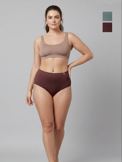 Women Seamless Hipster Breathable & Comfort Briefs (Pack Of 2)