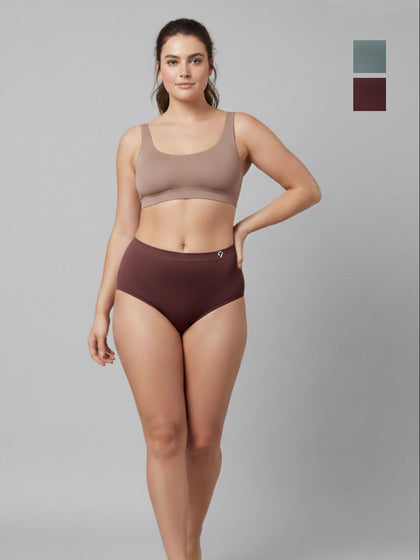 Women Seamless Hipster Breathable & Comfort Briefs (Pack Of 2)
