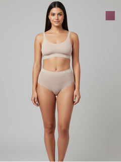 Women's Seamless Hipster Breathable & Comfort Fit Briefs (Pack Of 2)