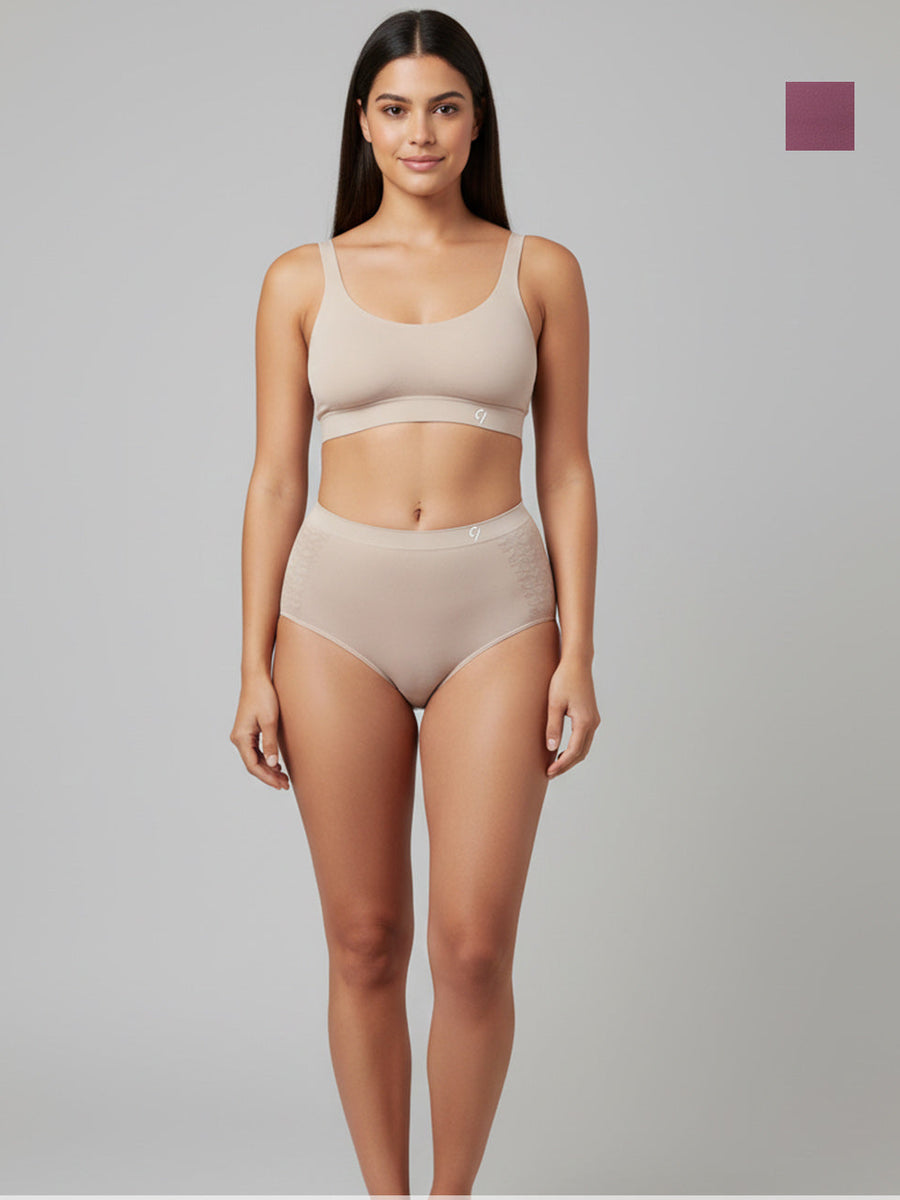 Women's Seamless Hipster Breathable & Comfort Fit Briefs (Pack Of 2)