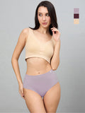 Seamless Women’s High-Rise Soft & Lightweight Hipster Briefs (Pack of 3)