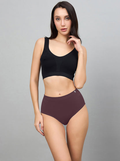 Seamless Women’s High-Rise Soft & Lightweight Hipster Briefs (Pack of 3)