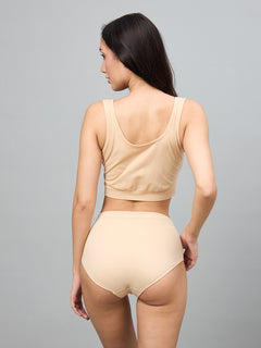 Seamless Women’s High-Rise Soft & Lightweight Hipster Briefs (Pack of 3)