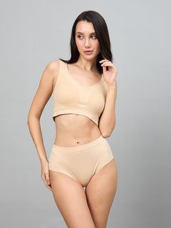 Seamless Women’s High-Rise Soft & Lightweight Hipster Briefs (Pack of 3)