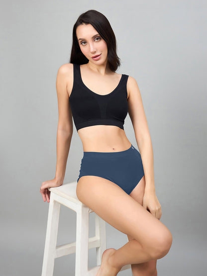 Seamless Women’s High-Rise Soft & Lightweight Hipster Briefs (Pack of 3)