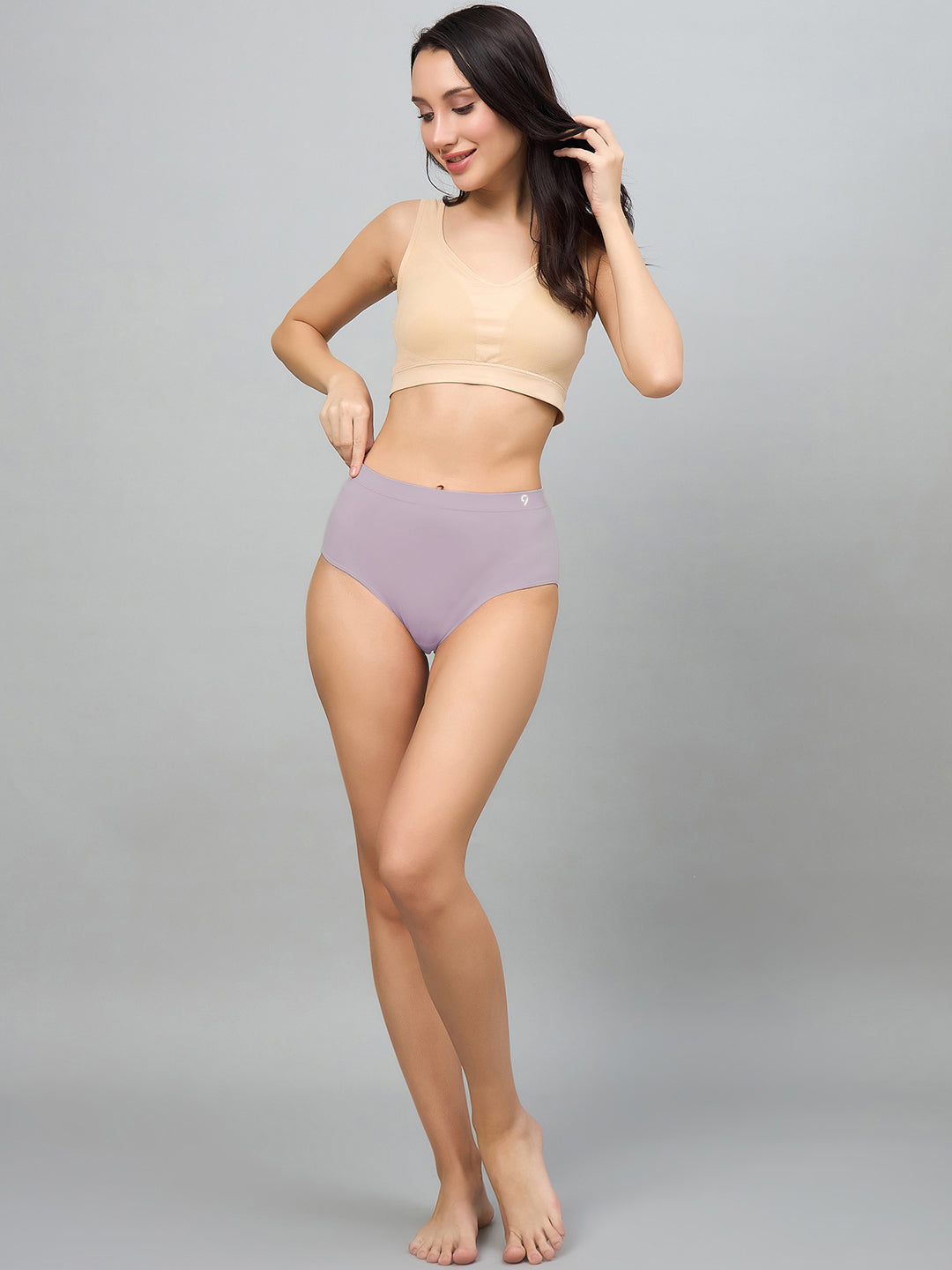 Seamless Women’s High-Rise Soft & Lightweight Hipster Briefs (Pack of 3)