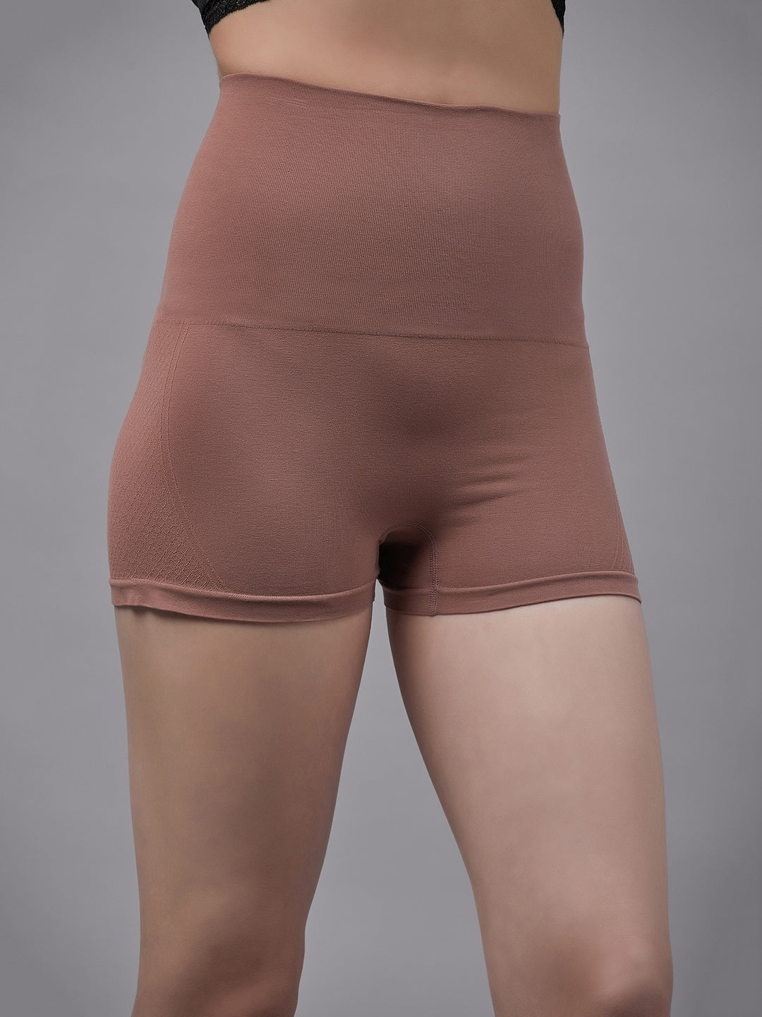 Seamless Cotton Shaping Boy leg - Brown