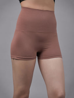 Seamless Cotton Shaping Boy leg - Brown