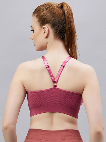 Active Cross Back Seamless Full Coverage Sport Bra for women