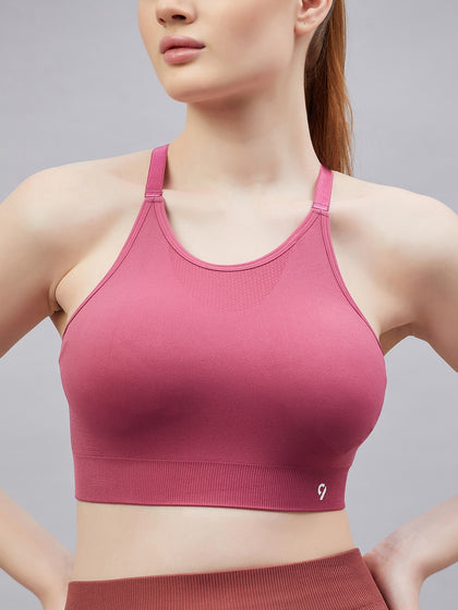Active Cross Back Seamless Full Coverage Sport Bra for women