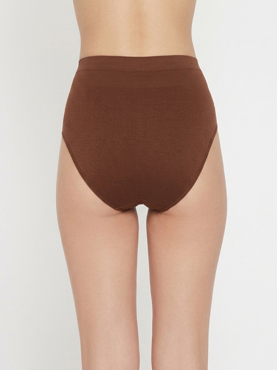 Women Pack of 3 Seamless High-Rise High-Coverage Hipsters