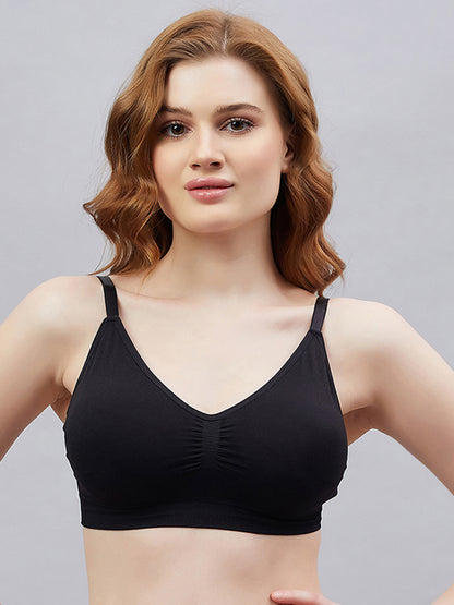 Seamless Wire free With removable pads Medium coverage Everyday Bra