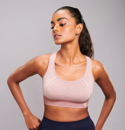 Buy C9 Airwear Full Coverage Padded Teen Rib Co-Ord Bra in Wood Rose Color  for Everyday Use at