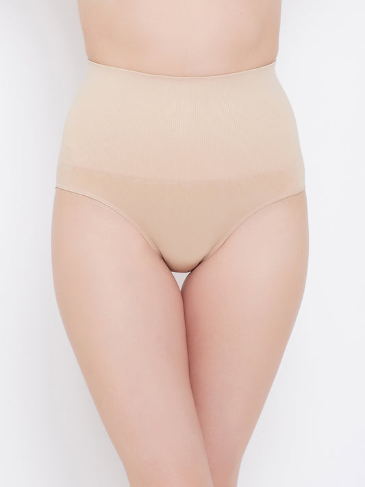 Buy Wave FashionWomen's No Roll Down Tummy Control Shapewear (Color- Skin)  Size- XXL Beige Online In India At Discounted Prices