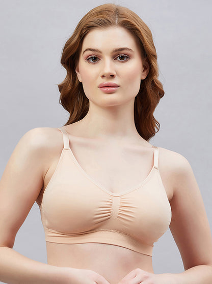 Seamless Wire free With removable pads Medium coverage Everyday Bra