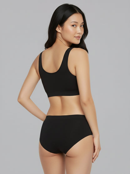 Women Seamless Mid-Rise Lightweight & Breathable Briefs (Pack Of 3)