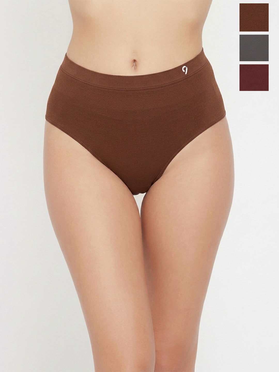Women Pack of 3 Seamless High-Rise High-Coverage Hipsters