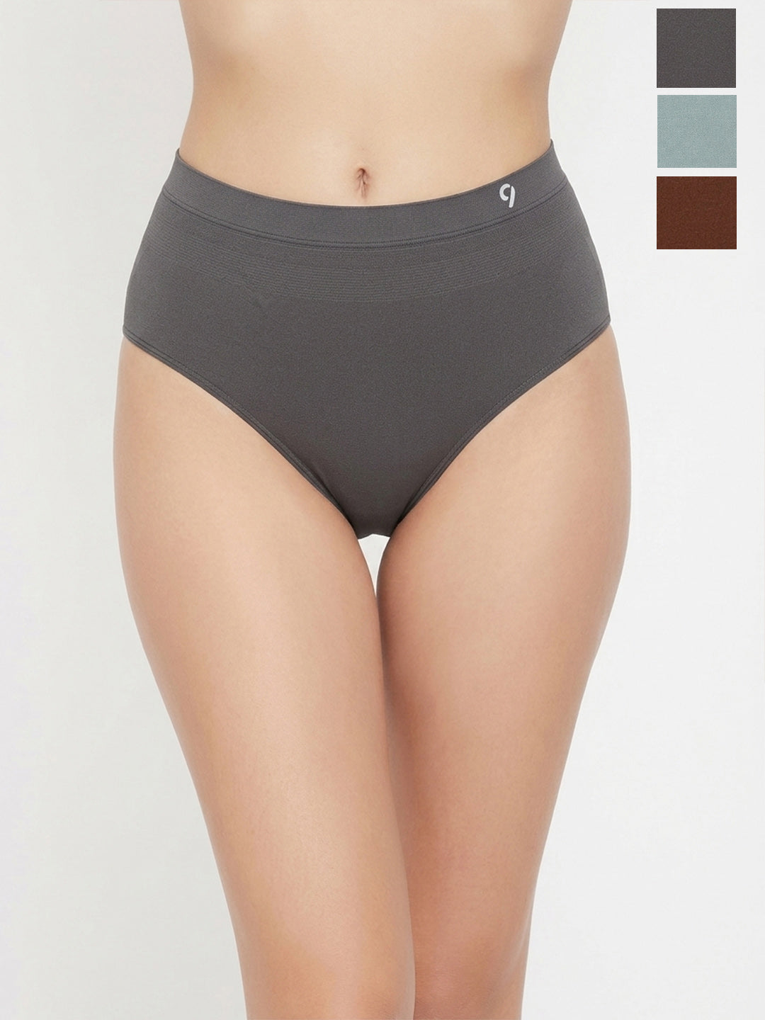 Women Pack of 3 Seamless High-Rise High-Coverage Briefs