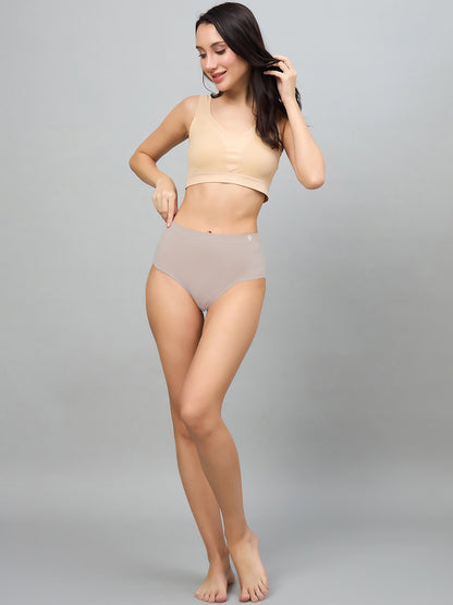 Seamless Women’s High-Rise Soft & Lightweight Hipster Briefs (Pack of 3)