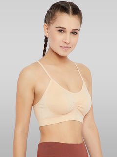 Seamless Wire free with Removable pads Medium coverage Basic Bra