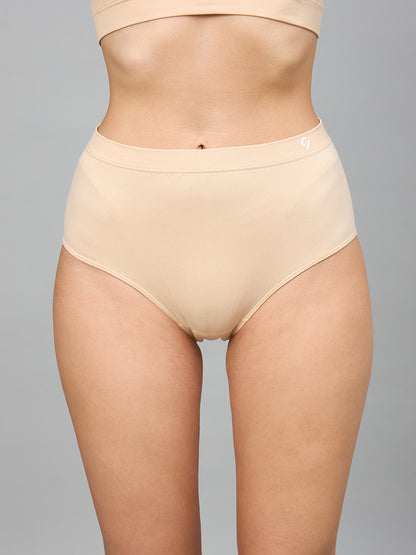 Seamless Women’s High-Rise Soft & Lightweight Hipster Briefs (Pack of 3)