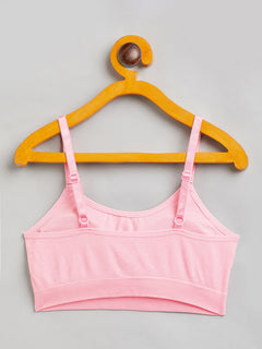 Seamless Solid Wire Free Ribbed Structure Basic Bra for Women