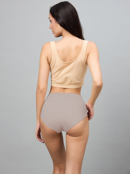 Seamless Women’s High-Rise Soft & Lightweight Hipster Briefs (Pack of 3)