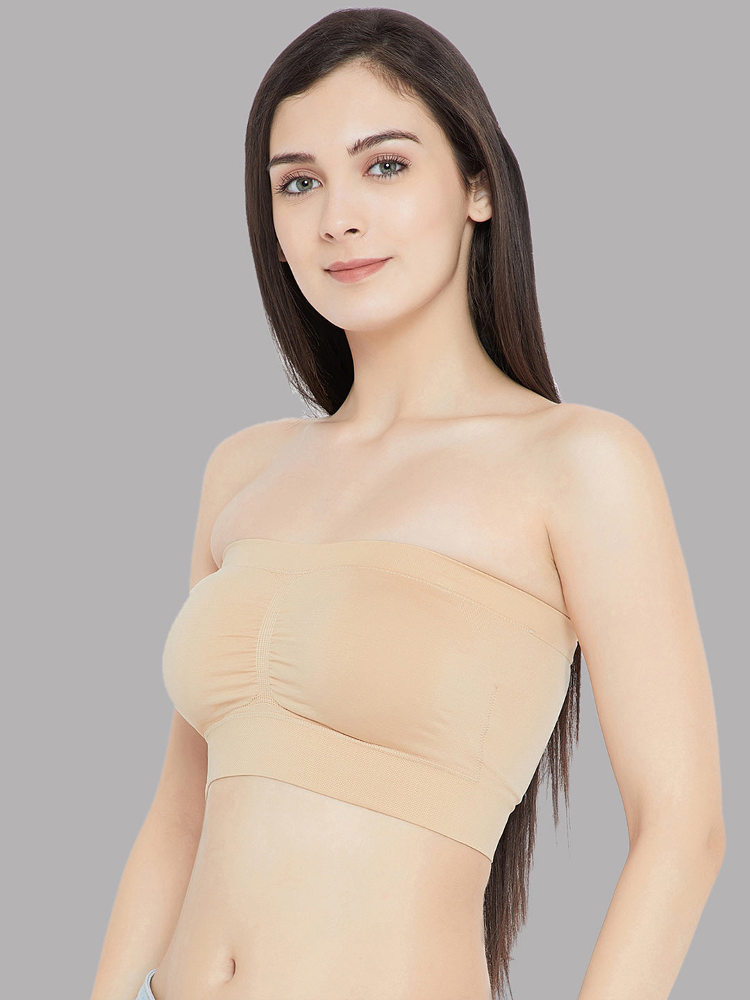 C9 AIRWEAR Seamless NUDE & BLACK Tube Bra (Pack of 2)